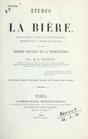 Cover of: Études sur la bière by Louis Pasteur