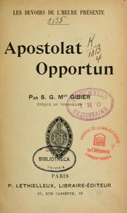 Apostolat opportun by Charles Gibier