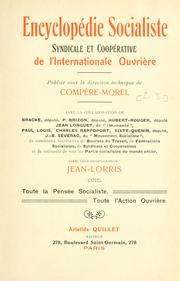 Cover of: Encyclopédie socialiste, syndicale et coopérative de l'Internationale ouvrière