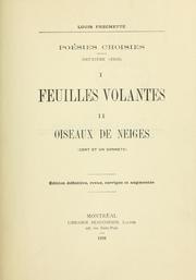 Cover of: Feuilles volantes.: Oiseaux de neiges (cent et un sonnets)