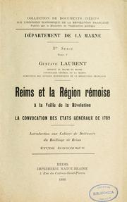 Cover of: Département de la Marne: 1re série : Cahiers de doléances pour les Etats généraux 1789