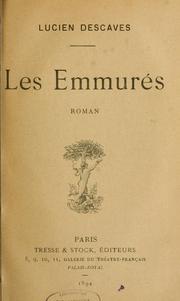 Cover of: Les emmurés: roman.