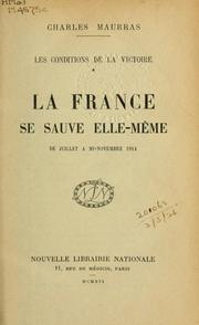 Cover of: Les conditions de la victoire.