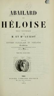 Cover of: Abailard et Héloïse by François Guizot, François Guizot