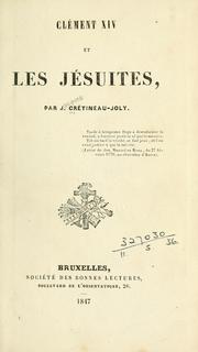 Cover of: Clément XIV et les Jésuitees