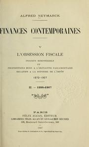 Cover of: Finances contemporaines.