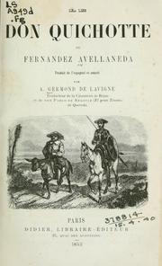 Cover of: Le Don Quichotte de Fernandez Avellaneda