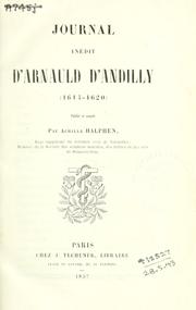 Cover of: Journal inédit, 1614-1620.: Publié et annoté par Achille Halphen.