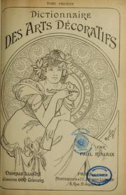 Cover of: Dictionnaire des arts décoratifs