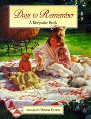 Cover of: Days to Remember: A Keepsake Book for Birthdays, Anniversaries & Special Occasions