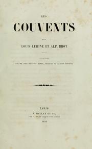 Cover of: Les couvents