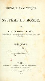 Cover of: Théorie analytique du système du monde