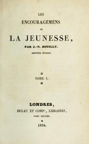 Cover of: Les encouragemens de la jeunesse