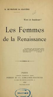 Cover of: Les femmes de la renaissance 