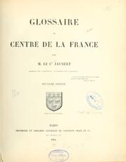 Glossaire du centre de la France by Jaubert, Hippolyte-François comte
