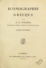 Cover of: Iconographie grecque.