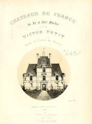 Cover of: Chateaux de France des XV et XVIe siècles