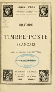 Histoire de timbre-poste français by Louis LeRoy