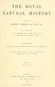 Cover of: The royal natural history by Richard Lydekker