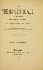 Les Timbres-poste ruraux de russie by Samuel Koprowski