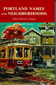 Cover of: Portland names and neighborhoods: their historic origins