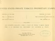 United States private tobacco proprietary stamps