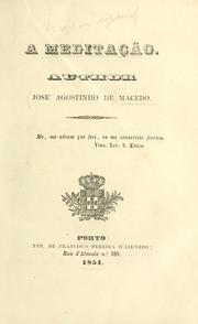 Cover of: A meditação