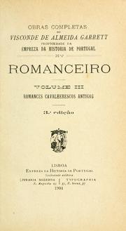 Cover of: Romanceiro by Almeida Garrett