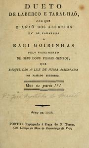 Cover of: Dueto de laberco e taralhaõ: com que o Anaõ dos Assobios dá os parabens a Rabi Goibinhas pelo nascimento de seus dous filhos geneos, que Raquel deo á luz de huma assentada no passado setembro