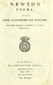 Cover of: Newton by José Agostinho de Macedo