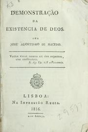 Cover of: Demonstração da existencia de Deos