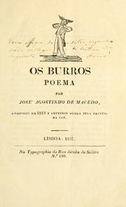 Cover of: Os burros: poema