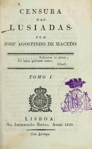 Cover of: Censura das Lusiadas