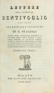Cover of: Lettere del Cardinal Bentivoglio by Guido Bentivoglio