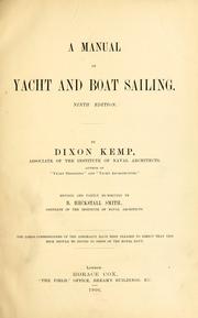 Cover of: A manual of yacht and boat sailing by Dixon Kemp