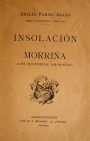 Cover of: Insolación y Morriña: dos historias amorosas