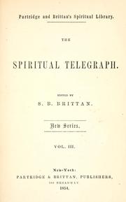 Cover of: The spiritual telegraph | 