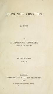 Cover of: Beppo the conscript by Thomas Adolphus Trollope