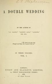 Cover of: A double wedding: in three volumes