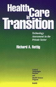 Cover of: Health care in transition: technology assessment in the private sector