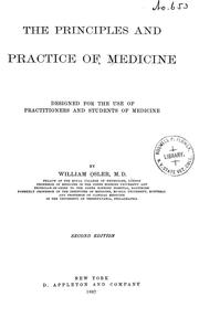 Cover of: The principles and practice of medicine by Sir William Osler, Sir William Osler