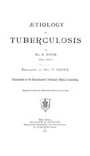 Cover of: Aetiology of tuberculosis