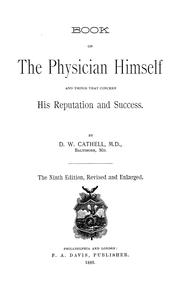 Cover of: Book on the physician himself and things that concern his reputation and success