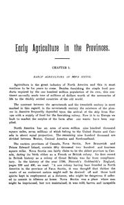 Cover of: Early agriculture in the Atlantic provinces