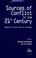 Cover of: Sources of Conflict in the 21st Century