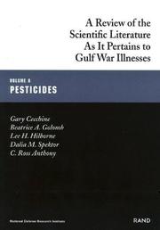 Cover of: Pesticides: Gulf War Illnesses Series by Cecchine et. al