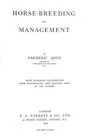 Horse-breeding and management