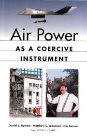 Cover of: Air Power As A Coercive Instrument