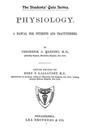 Physiology by Frederick A. Manning