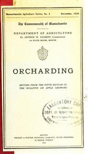 Cover of: Orcharding by Massachusetts. Dept. of Agriculture.